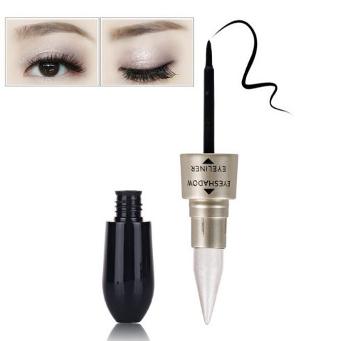 Double head six color eyeshadow black eyeliner Double head six color eyeshadow black eyeliner